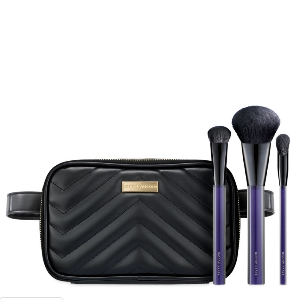 🌺Kevyn Aucoin Backstage Belt Bag Cosmetic Bag Makeup Brushes Travel Case